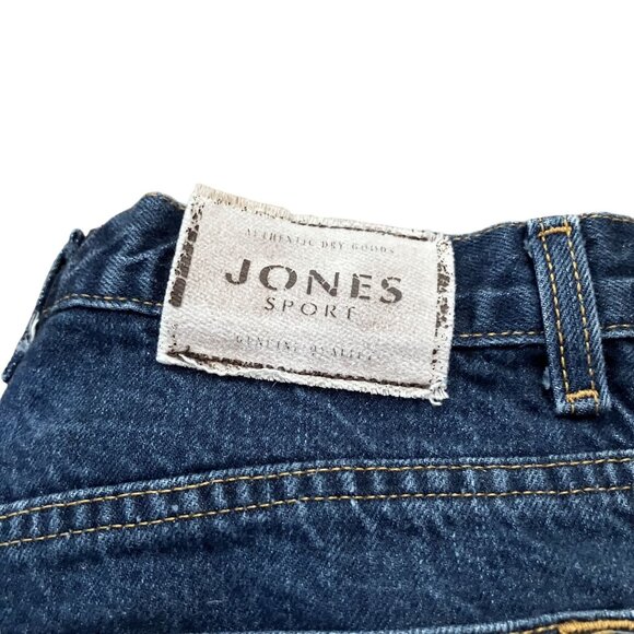 Jones Sport Womens Patchwork Distressed Denim Jeans size 8 - Picture 2 of 5